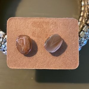 🎁Lake Superior agate stud earrings